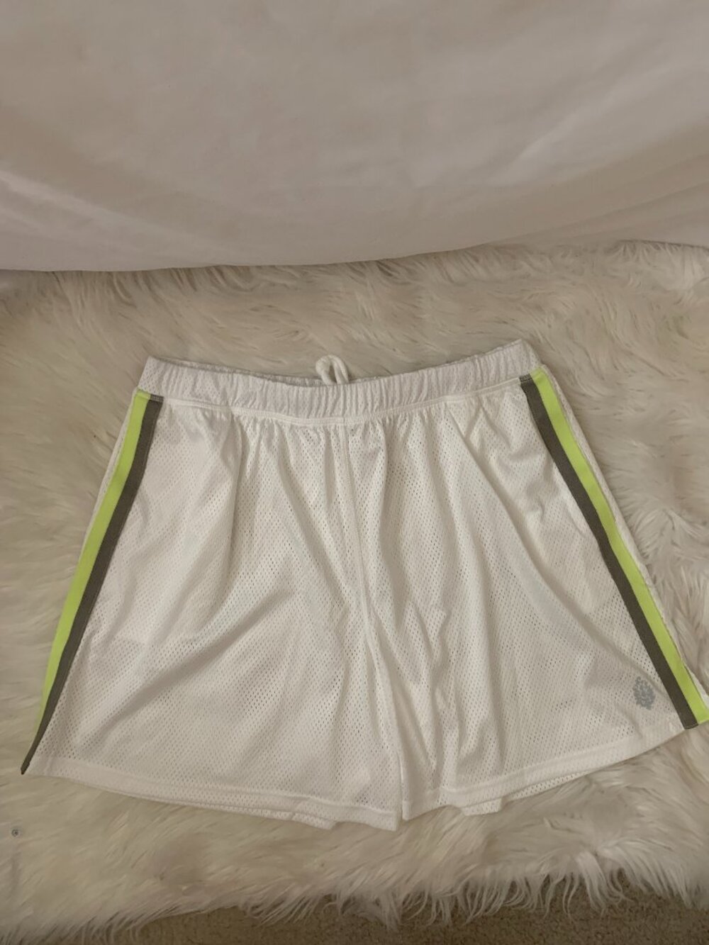 FREE PEOPLE MOVEMENT When in Venice Mesh Shorts in White Sz MEDIUM